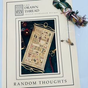 The Drawn Thread RANDOM THOUGHTS Counted Cross Stitch Kit + Floss & Charms